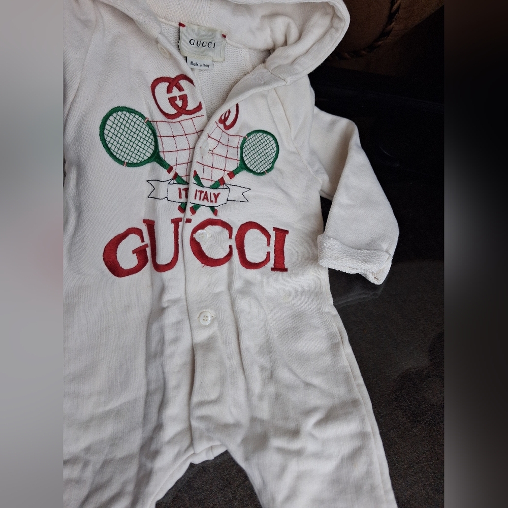 Gucci Baby Hooded Romper - Picture 11 of 11